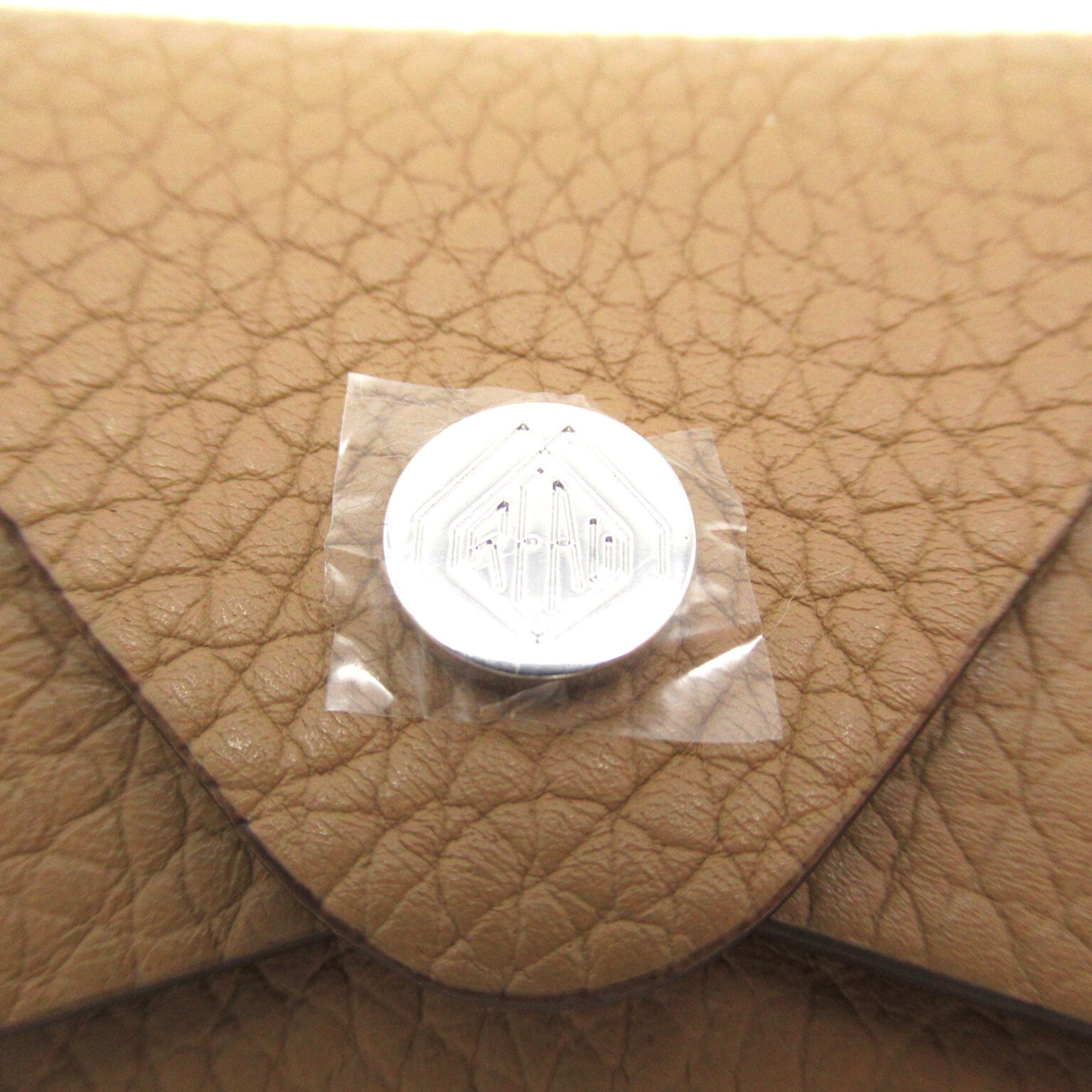 MORABITO coin purse Beige leather 017CAUU