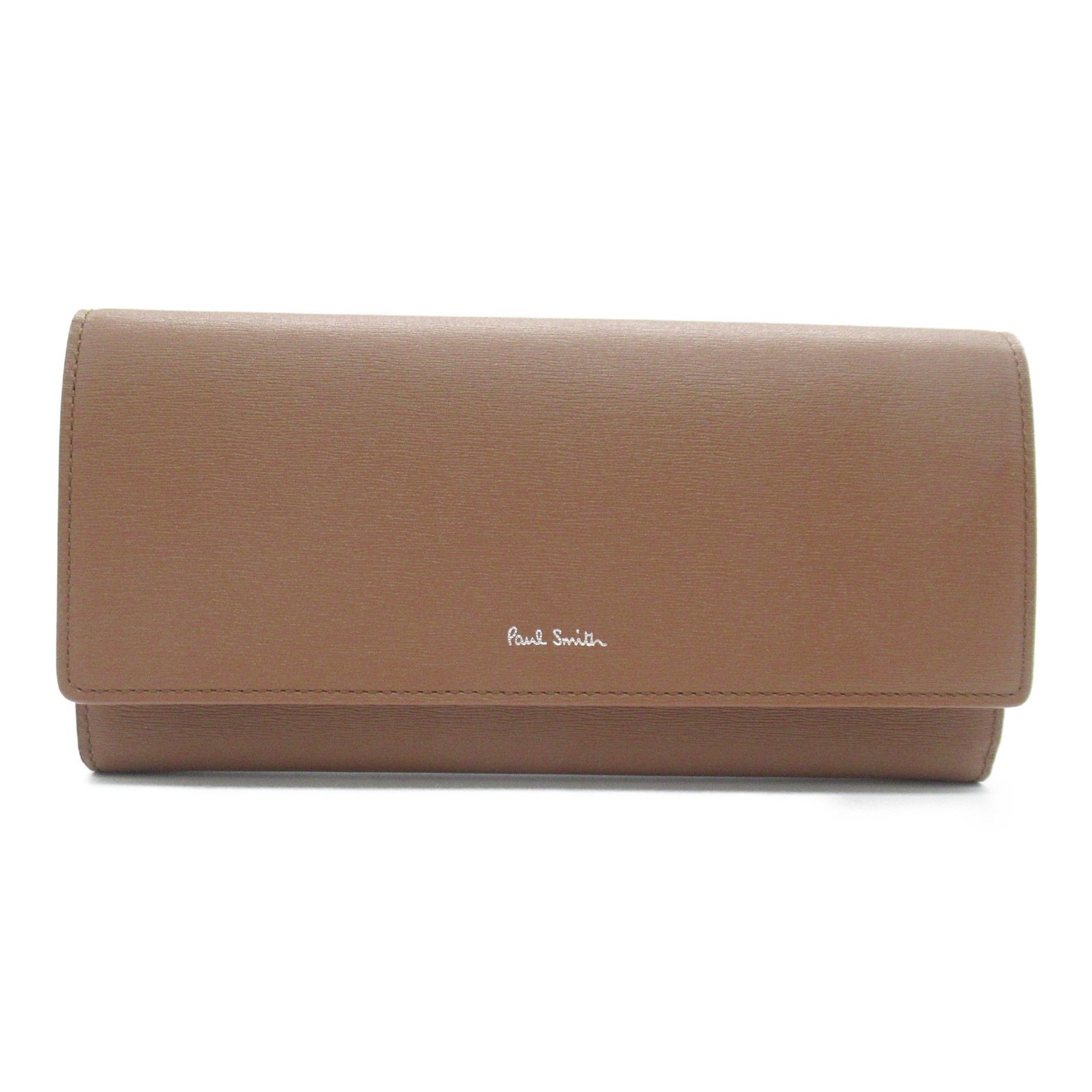 Paul Smith Bifold long wallet Brown Tan leather 4608X62