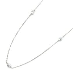 TIFFANY&CO By the Yard Necklace (5P) Necklace Clear Pt950Platinum Clear