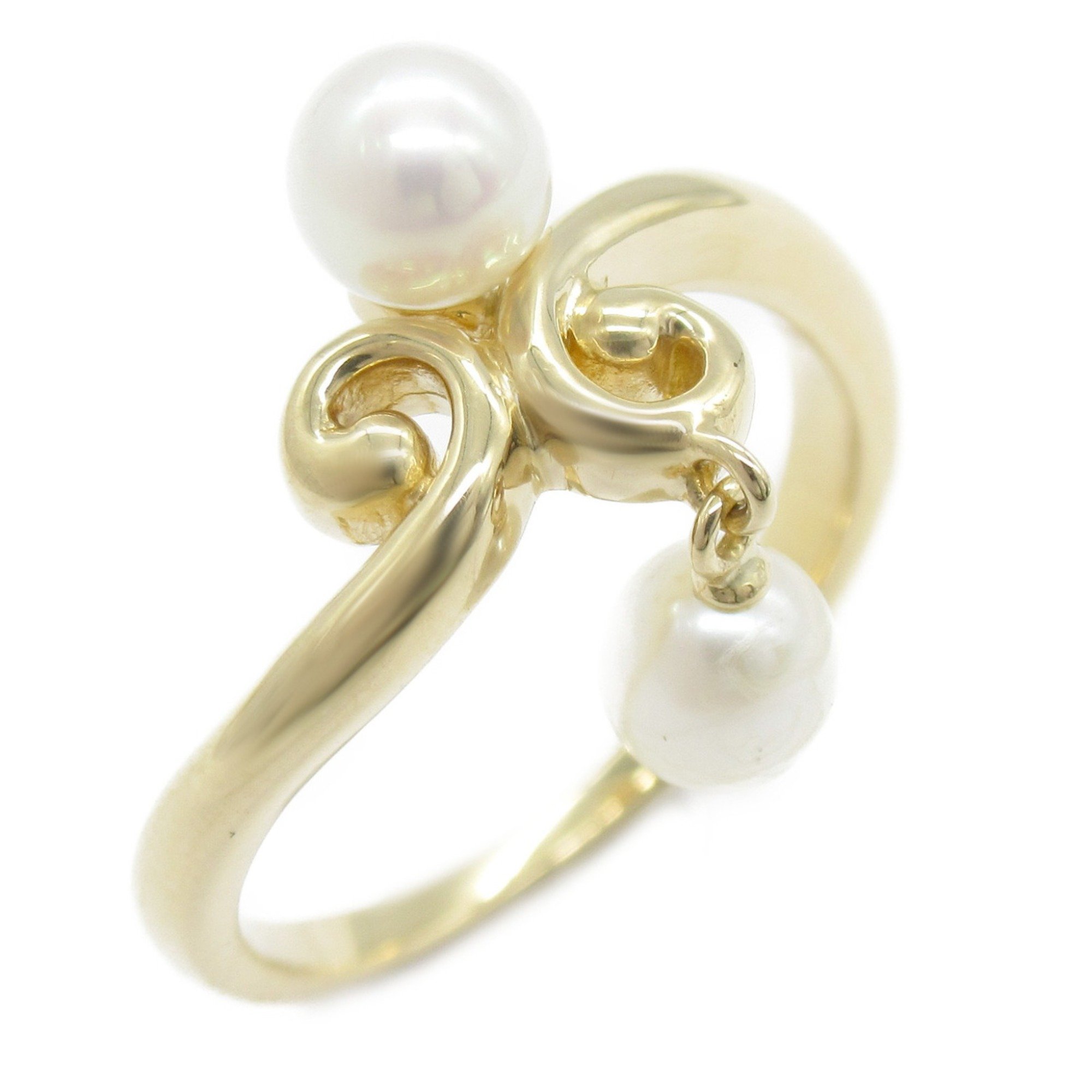 TASAKI Swing pearl Ring White K18 (Yellow Gold) Pearl White