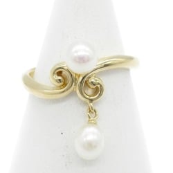 TASAKI Swing pearl Ring White K18 (Yellow Gold) Pearl White