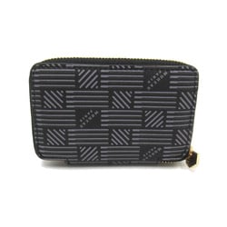 MORABITO coin purse Black Gray leather 016NNCR