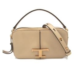 TOD'S 2wayShoulder Bag Beige leather XBWTSAB0100Q8EC600