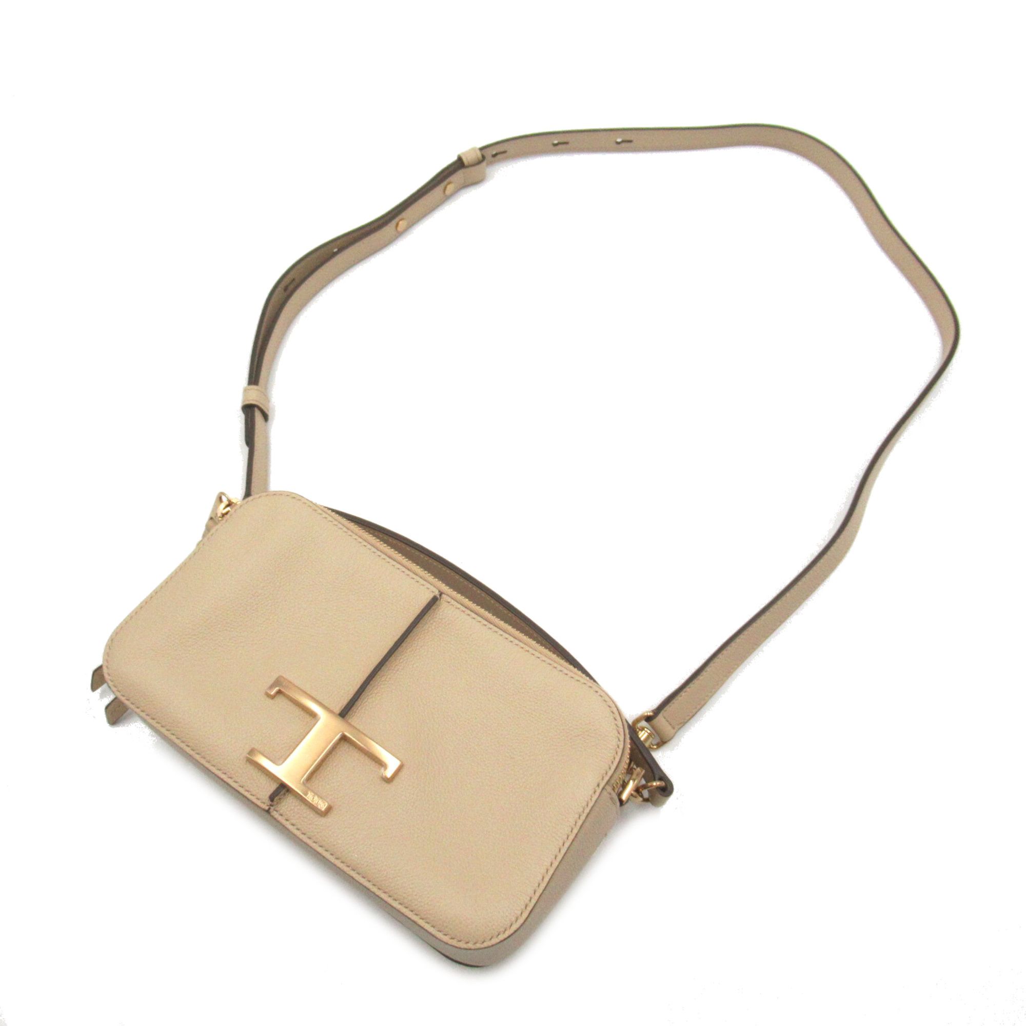 TOD'S 2wayShoulder Bag Beige leather XBWTSAB0100Q8EC600