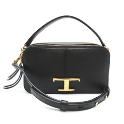 TOD'S Timeless 2way Shoulder Bag Black leather XBWTSAB0100Q8EB999