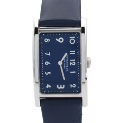 TIFFANY&CO East West Wrist Watch 36668644 Quartz Blue Stainless Steel Leather belt 36668644