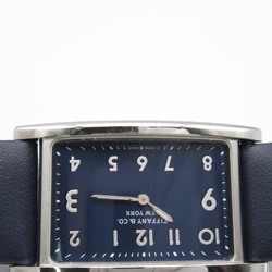 TIFFANY&CO East West Wrist Watch 36668644 Quartz Blue Stainless Steel Leather belt 36668644