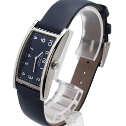 TIFFANY&CO East West Wrist Watch 36668644 Quartz Blue Stainless Steel Leather belt 36668644