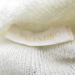 Valentino Knit muffler White Navy mohair