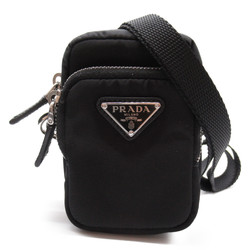 PRADA Re-Nylon Shoulder Pouch Shoulder Bag Black Nylon 2ZT024