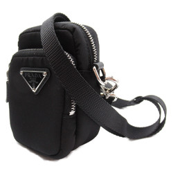 PRADA Re-Nylon Shoulder Pouch Shoulder Bag Black Nylon 2ZT024