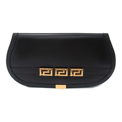 VERSACE business bag clutch bag Black leather 10072281A051341B00V