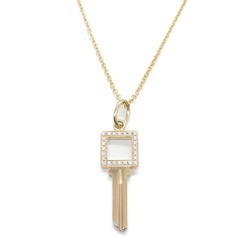 TIFFANY&CO Modern Key Diamond Necklace Clear K18PG(Rose Gold) Clear