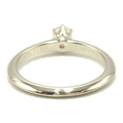 TIFFANY&CO Solitaire Ring Clear Pt950Platinum Clear