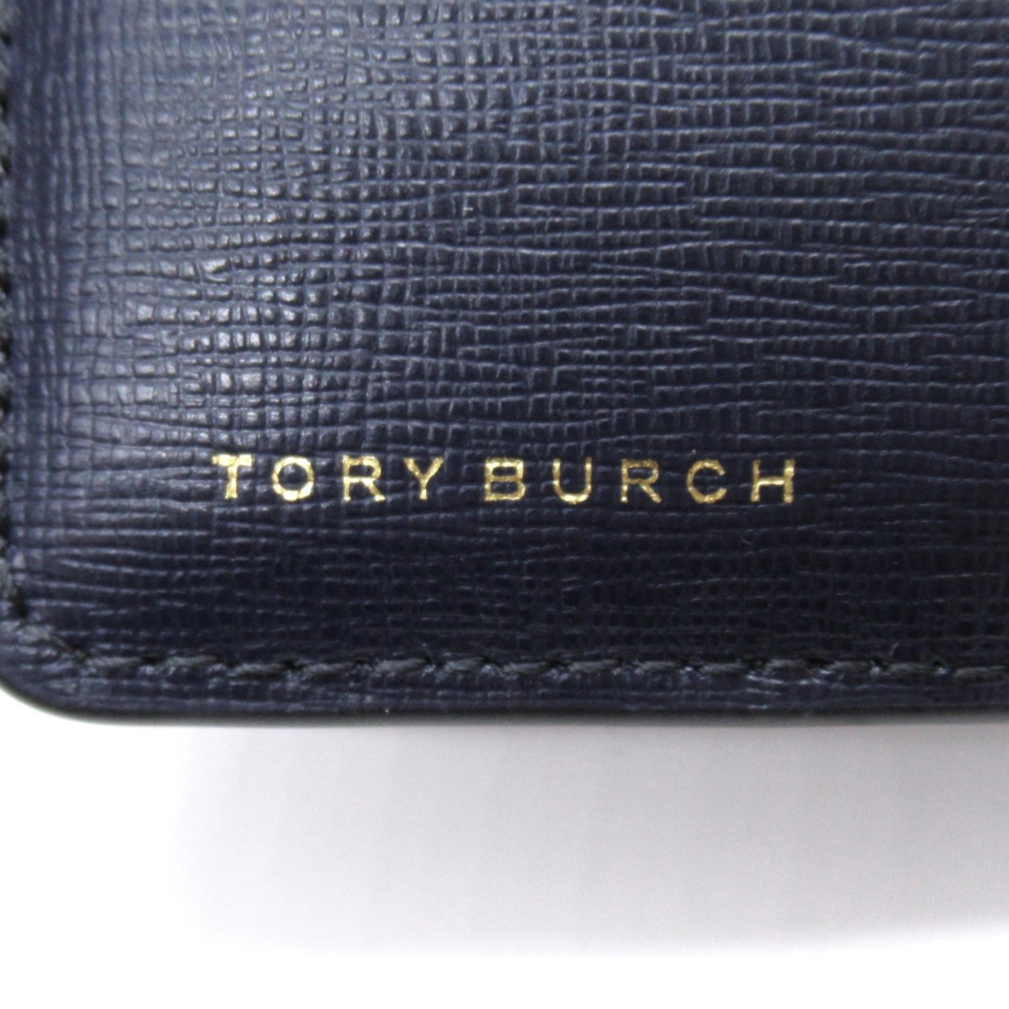 Tory Burch Two fold wallet Black Embossed leather 88731001