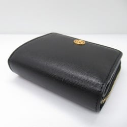 Tory Burch Two fold wallet Black Embossed leather 88731001