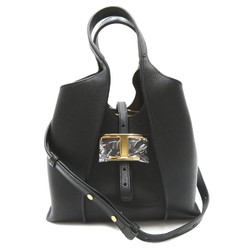 TOD'S T Timeless Leather Shopping Bag Mini 2wayShoulder Bag Black NERO leather XBWTSBA9100Q8EB999