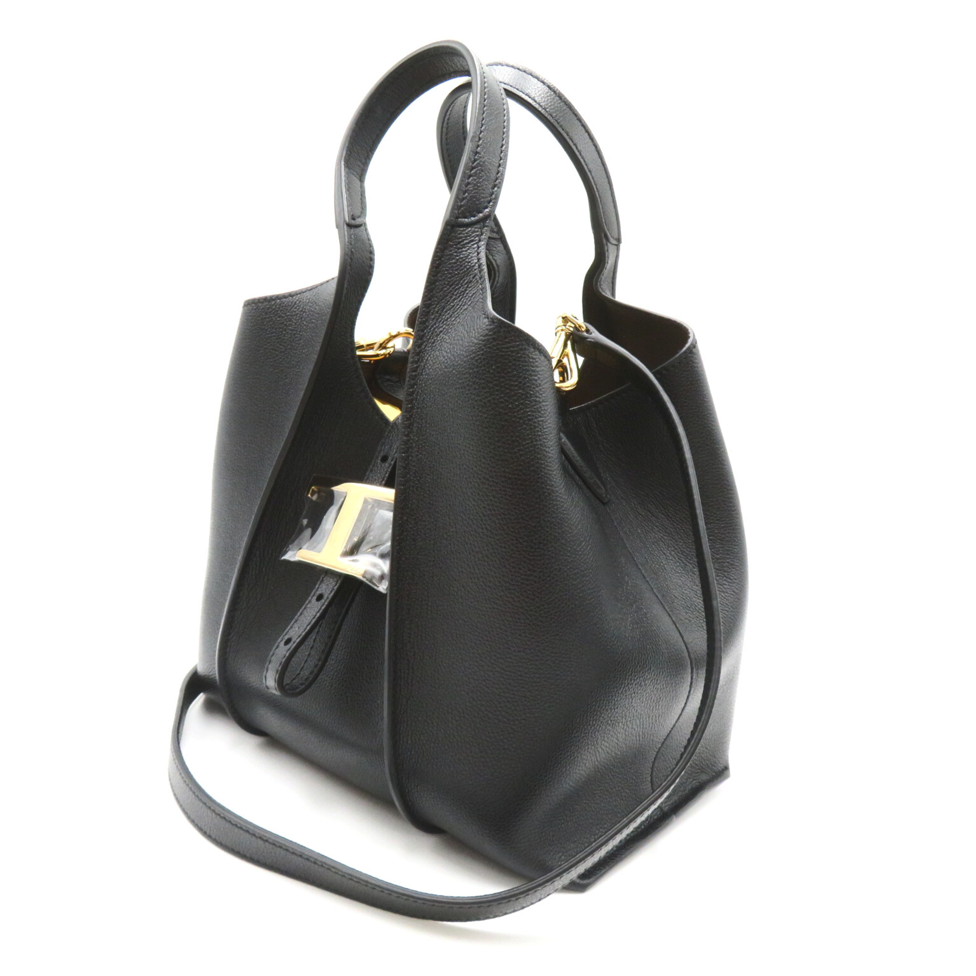 TOD'S T Timeless Leather Shopping Bag Mini 2wayShoulder Bag Black NERO leather XBWTSBA9100Q8EB999