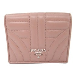 PRADA wallet Pink Pink Beige leather