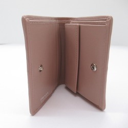 PRADA wallet Pink Pink Beige leather