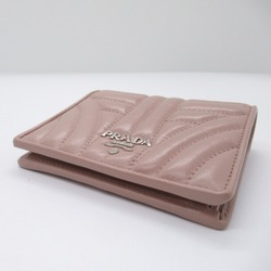 PRADA wallet Pink Pink Beige leather