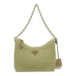 PRADA Re-Editon 2wayShoulder Bag Other Natural Calfskin (cowhide) Raffia 1BC204