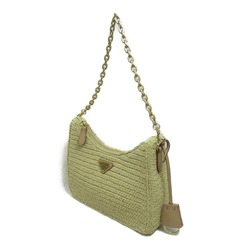 PRADA Re-Editon 2wayShoulder Bag Other Natural Calfskin (cowhide) Raffia 1BC204