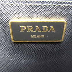 PRADA 2-way tote Black Safiano leather 1BA274