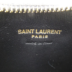 SAINT LAURENT coin purse with card case Black leather 63742515B0W1000