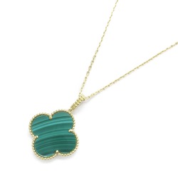 Van Cleef & Arpels Magic Alhambra Malachite Long Necklace Green K18 (Yellow Gold) Malachite Green