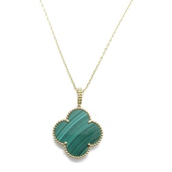 Van Cleef & Arpels Magic Alhambra Malachite Long Necklace Green K18 (Yellow Gold) Malachite Green