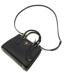 PRADA Saffiano 2way Shoulder Bag Black Safiano leather 1BA906NZVF0002