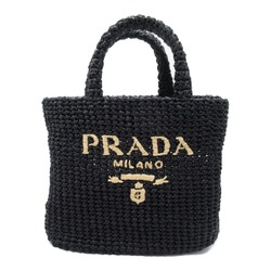 PRADA Tote Bag Black Straws/Other 1BG422OOL2C2TF0ES