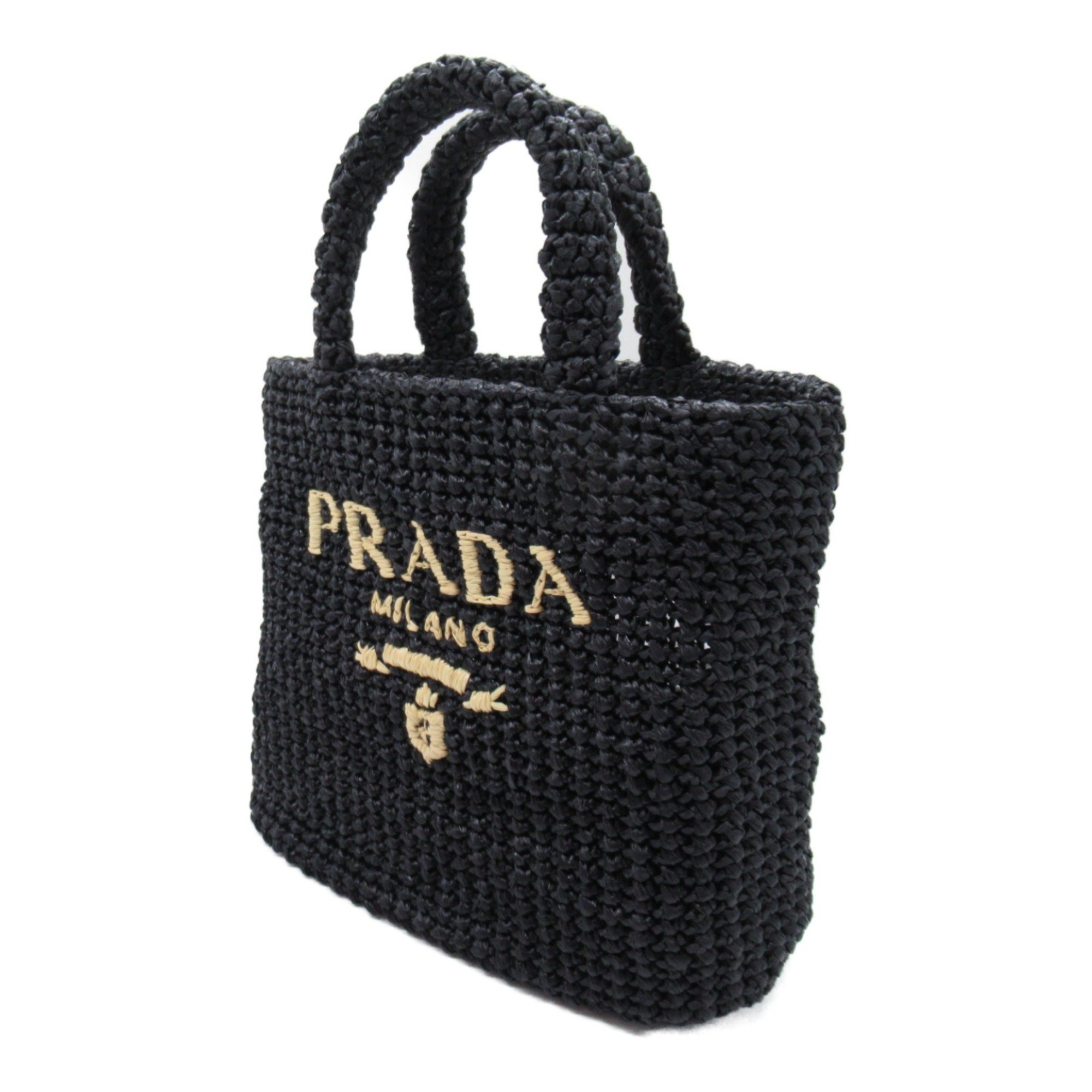 PRADA Tote Bag Black Straws/Other 1BG422OOL2C2TF0ES