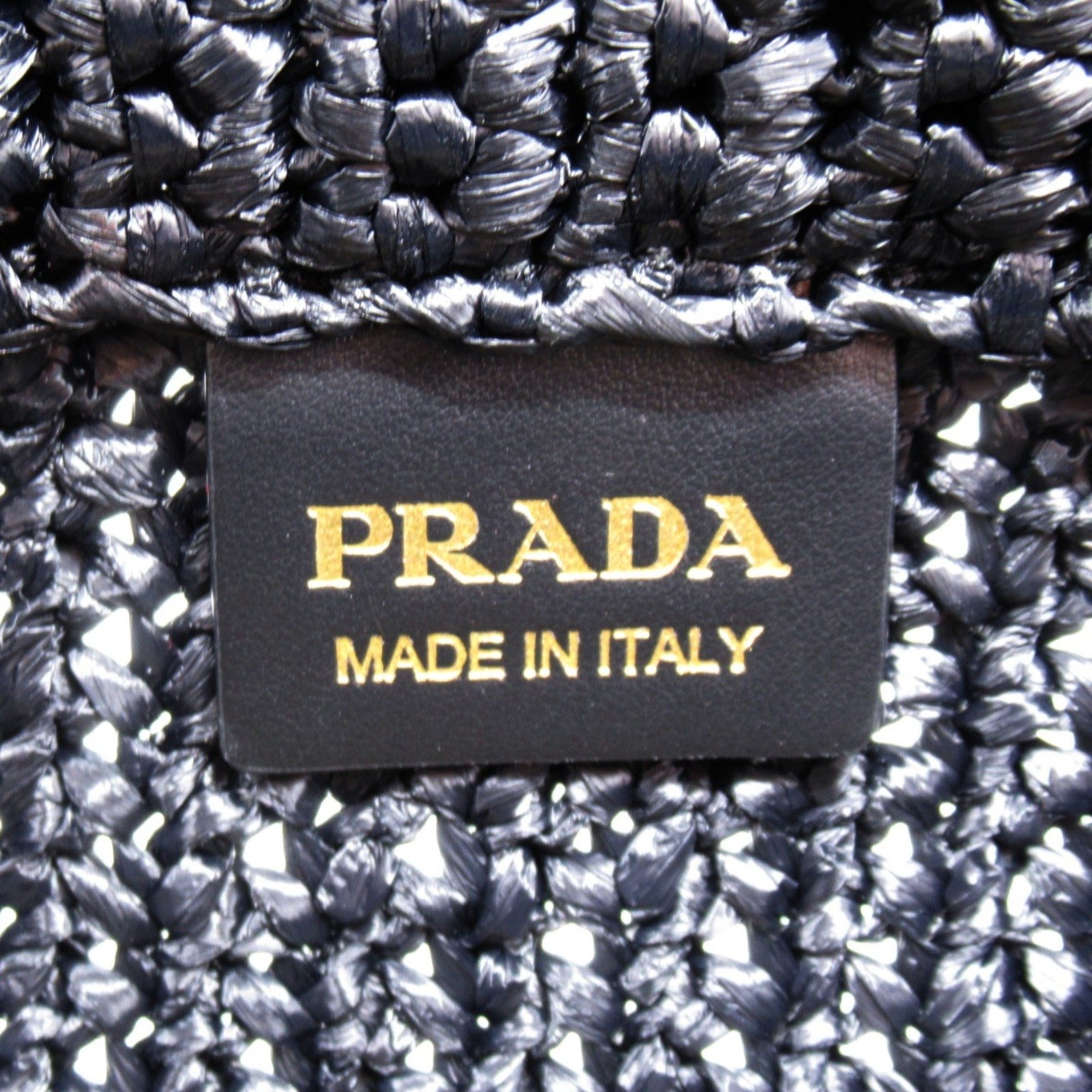 PRADA Tote Bag Black Straws/Other 1BG422OOL2C2TF0ES