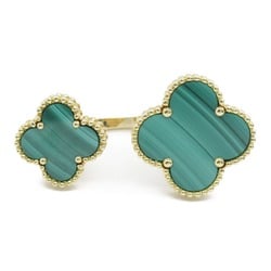 Van Cleef & Arpels Magic Alhambra Entre Les Door Ring Green K18 (Yellow Gold) Malachite Green