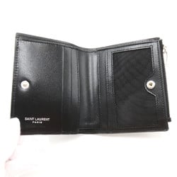 SAINT LAURENT wallet Black NERO leather 5757260SX0E1000