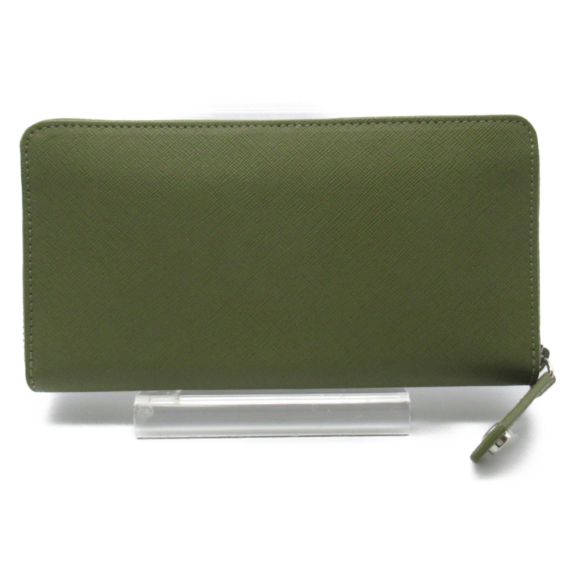 Vivienne Westwood round wallet Green Safiano leather 51050003L001NM403