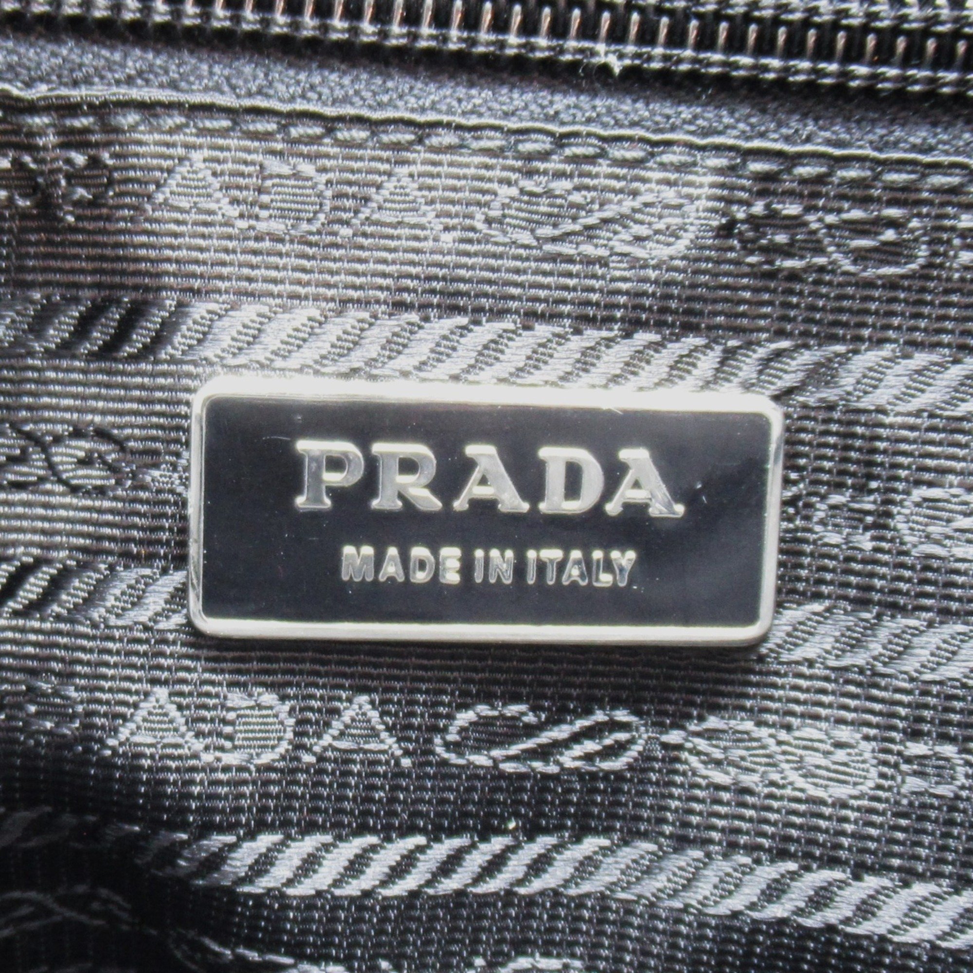 PRADA Shoulder Bag Black Nylon VA0340