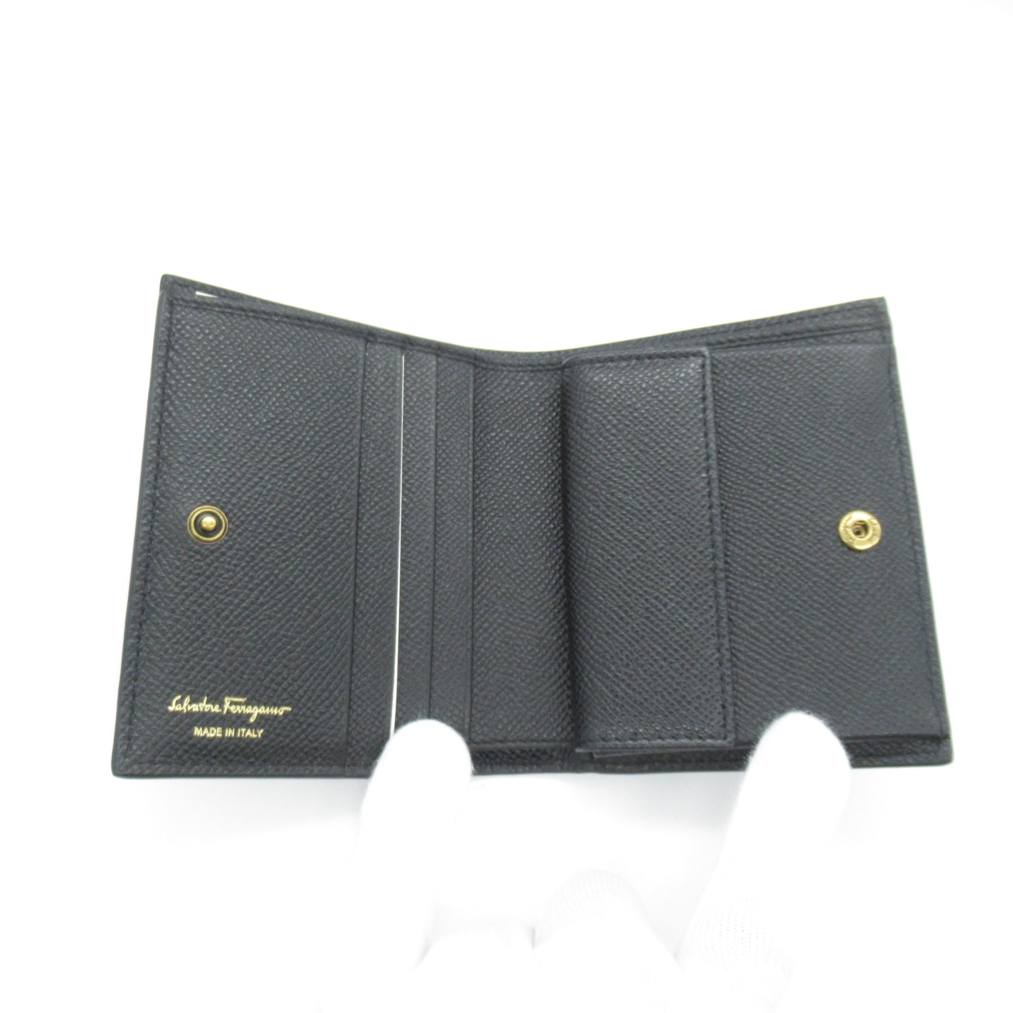 Salvatore Ferragamo wallet Black leather 726512