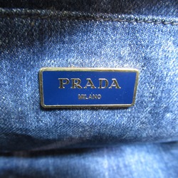 PRADA Canapa bag Blue denim Denim blue