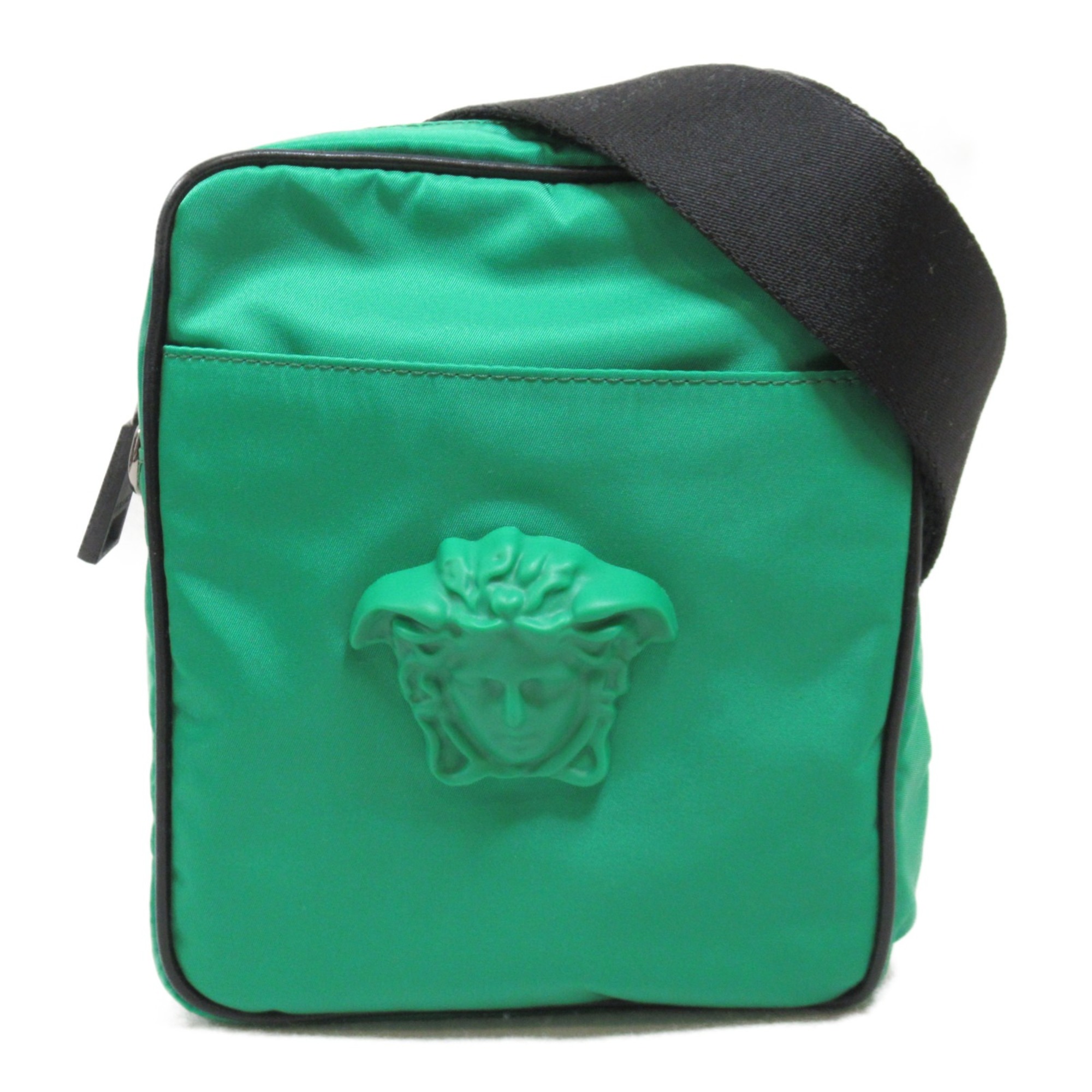 VERSACE Shoulder Bag Green Nylon