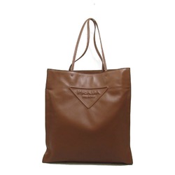 PRADA shoulder tote bag Brown leather 1BG429