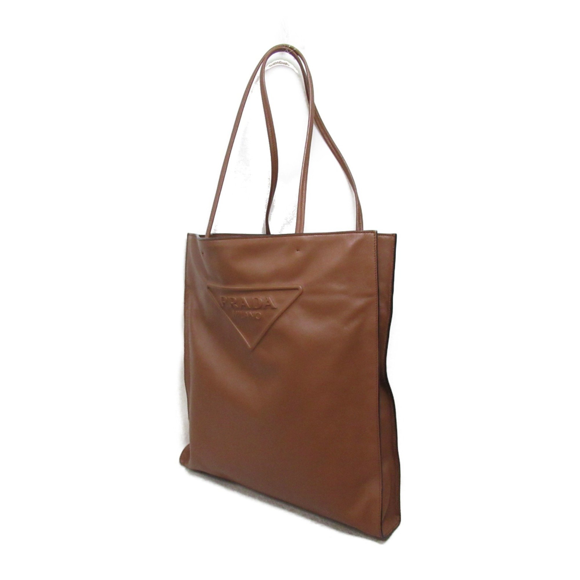 PRADA shoulder tote bag Brown leather 1BG429