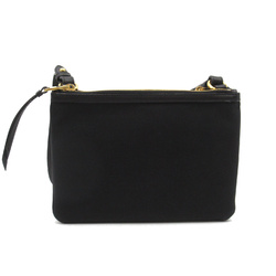 PRADA Shoulder Bag Black canvas 1BH046