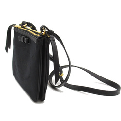 PRADA Shoulder Bag Black canvas 1BH046