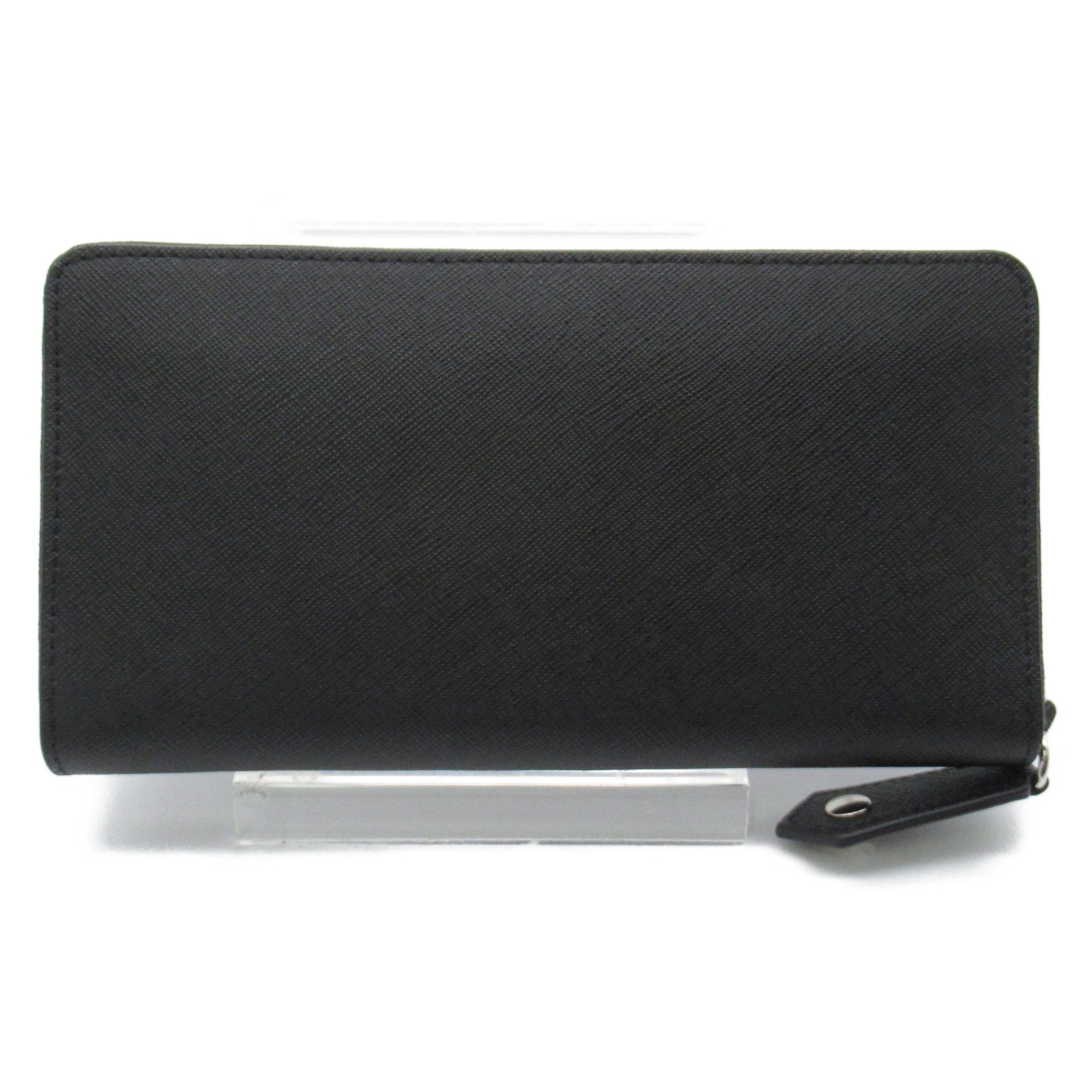 Vivienne Westwood round wallet Black Safiano leather 51050003L001NN402