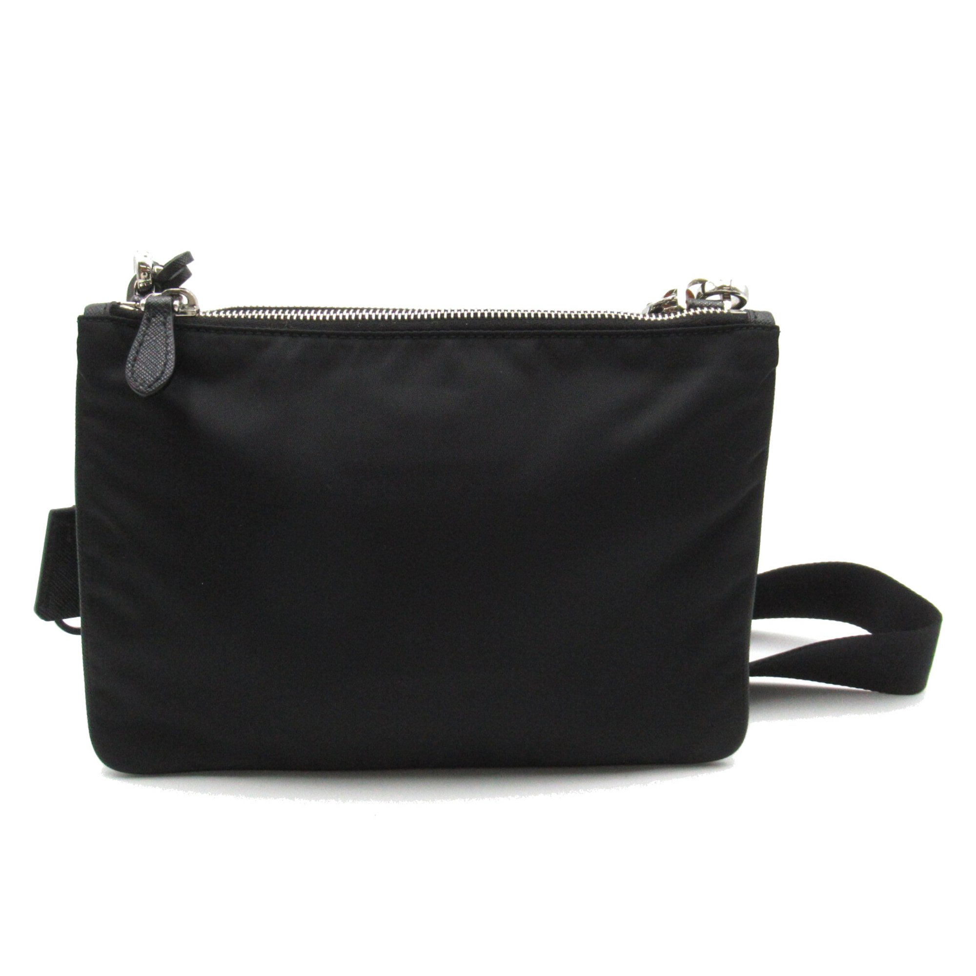 PRADA Shoulder Bag Black Nylon