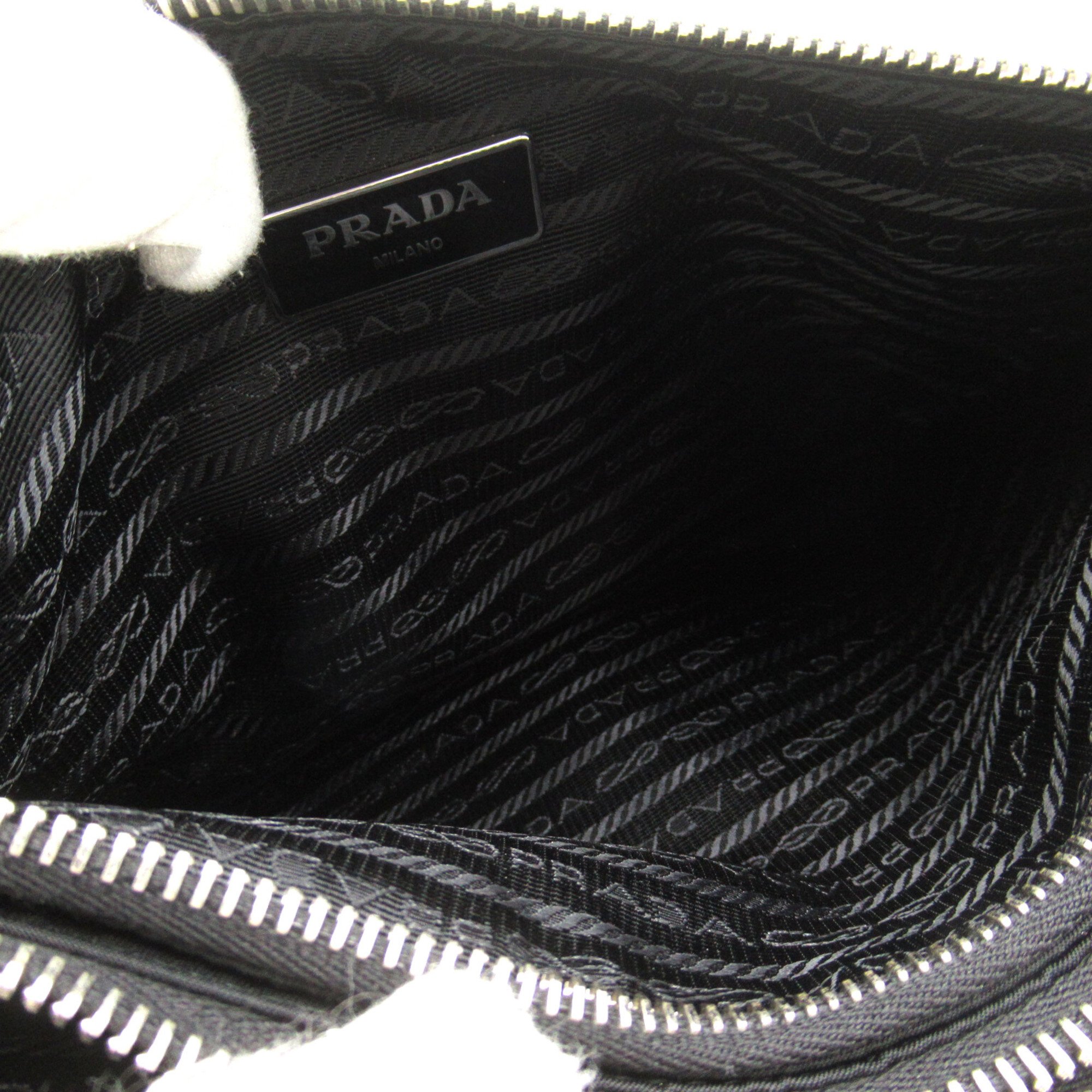 PRADA Shoulder Bag Black Nylon