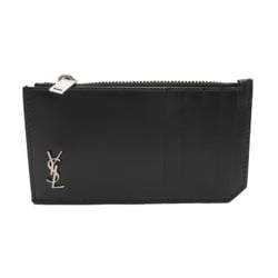 SAINT LAURENT Card Case Black Calfskin (cowhide) 6298991JB0E1000